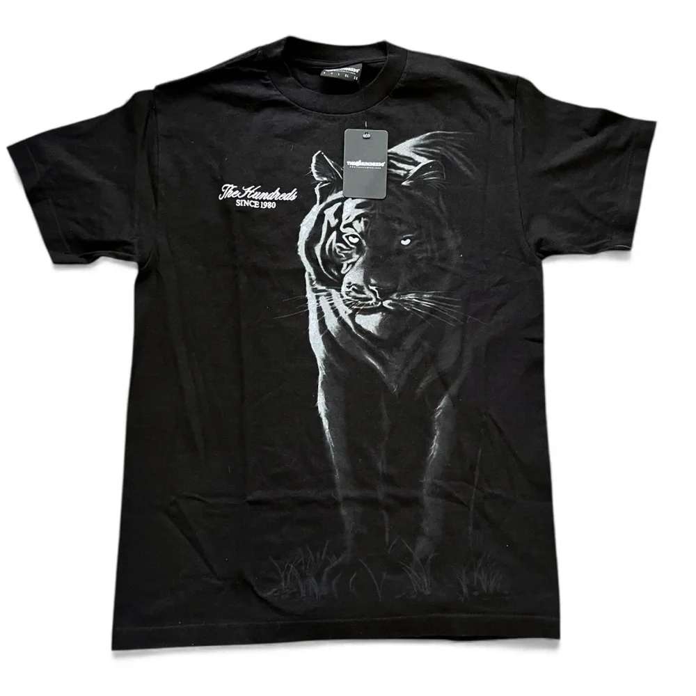 The Hundreds Black Tiger Graphic Tee - Picture 1 of 6